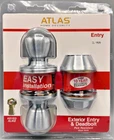 Atlas Home Security Tulip Entry Door Knob & Deadbolt Combo Satin Nickel New. Price: $17.99.