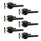 6 Pack Black Privacy Door Handle, Matte Handles Interior, Heavy Du... New. Price: $98.31.
