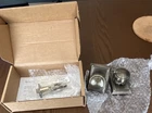 Nostalgic Warehouse Studio Antique Brass Passage Door Knob Set Universal Open. Price: $64.99.