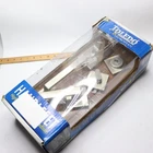 Toledo Single Cylinder Lugo Low Profile Satin Nickle Door Handleset Open. Price: $39.50.