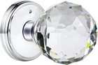 Clctk Crystal Glass Door Knobs Interior With Lock, Round Bathroom Bedroom New. Price: $53.00.