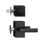 Matt Black Exterior Door Setl, Front Handle With Deadbolt Lock, Hea... New. Price: $46.50.