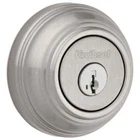 Kwikset Satin Nickel Single Cylinder Deadbolt W/ Smartkey & Microban Technology Open. Price: $17.99.