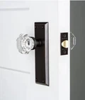 Nostalgic Warehouse New York Long Plate With Waldorf Knob In Timeless Bronze. Price: $124.95.