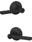 Lock Scout Straight Lever Matte Black Finish- 1 Pack Open. Price: $16.99.