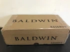 Baldwin Square Keyed Entry Lever Set With Rose Used. Price: $97.99.
