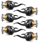 Veise 6 Pack Door Handles Privacy Levers Wave Style Interior Knobs New. Price: $83.98.