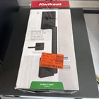 Kwikset San Clemente Matte Black Handleset With Halifax Square Damagedbox Open. Price: $69.99.