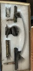 Haidms Black Door Handle Exterior, Entry Reversible Knob, Open. Price: $30.00.