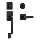 Matte Black Front Door Handle Lock Set Heavy Duty Entrance Hardware Lever Open. Price: $61.68.