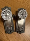 Nostalgic Warehouse Meadows Long Plate Crystal Glass Door Knobs Antique Pewter 2 Used. Price: $96.75.