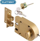 Jimmy Proof Deadbolt Lock With Keyed (gold Color) 2 Brass Keys New. Price: $30.08.