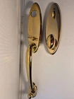 4411 Assa Abloy Emtek Handleset Marietta Polished Brass Single Deadbolt Egg Knob Used. Price: $299.99.