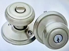 New Schlage F51 V 619 Georgian Knob Satin Nickel Keyed Entry Door Free Ship. Price: $29.99.