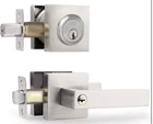 Cielsa Dawn Exterior Door Lock Set With Deadbolt, Satin Nickel Open. Price: $69.99.