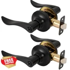 Rafeciee 2 Pack Privacy Door Handle Matte Black Wave New. Price: $52.99.