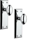 Grandeur Fifth Avenue Plate With Eden Prairie Knob, Double Dummy, Bright Chrome New. Price: $79.99.