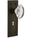 Nostalgic Warehouse Mission Plate With Keyhole Oval Clear Crystal Glass Knob,... New. Price: $153.99.