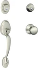 Schlage F62-PLY-PLY Plymouth Double Cylinder Handleset Nickel New. Price: $239.20.