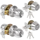 Exterior Door Lock Set, Single Cylinder Deadbolt And Knob Fron... New. Price: $47.03.