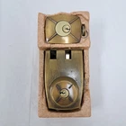 Vintage Ideal Security 9295 Super Guard Lock Jimmy Proof Double Cylinder Brass Open. Price: $109.00.