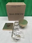 Baldwin HDCONCSR044 Round Non-turning One-sided Square Half Dummy Knob Brass Open. Price: $23.99.