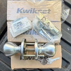 Qty 3: Kwikset 400T Keyed Entry Door Knob Lockset W/ Keys Satin Silver SC5 K3 New. Price: $49.95.