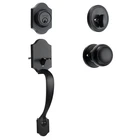 Front Door Handle Deadbolt Set, Matte Black Lock With Interio New. Price: $56.72.