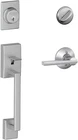 Schlage Century Single Cylinder Handleset Latitude Lever Satin Nickel Used. Price: $40.00.