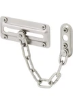 Defender Security 10386 Door Guard, Steel Chain Type, Satin Nickel New. Price: $15.00.