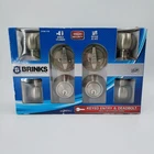 Brinks - Keyed Entry And Dead Bolt Exterior Ball Knob Satin Nickel Open. Price: $33.99.