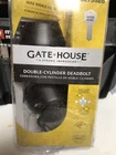 Gatehouse Antique Brass Finish Double Cylinder Deadbolt Keyed Alike Open. Price: $10.95.