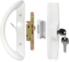 Patio Sliding Door Handle Set With Mortise Lock, Key Cylinder Keeper, Replac New. Price: $67.18.