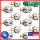 Probrico 6 Pack Exterior Door Knob And Single Cylinder Deadbolt Lock Combo Set New. Price: $173.61.