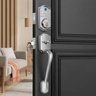 Akagear DS10 Keyless Entry Door With Handle Set Fingerprint Locks Open. Price: $121.79.