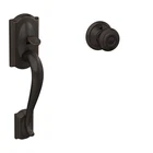 Schlage FE285 716 Camelot Front Entry Handleset With Georgian Knob, L... New. Price: $149.79.