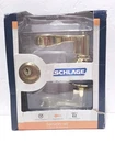 New Schlage FB50V 505/605 Accent Lever Keyed Entry Lock & Deadbolt Brass. Price: $85.00.