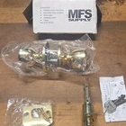 Mfs Supply Polished Brass Entry Door Lock Adjustable Backset Keys Open. Price: $14.99.