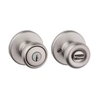 Kwikset Tylo Satin Nickel Entry Door Knob 1-3/4 In. New. Price: $45.26.