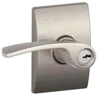 Schlage F51-MER-619-CEN Merano Single Cylinder Keyed Entry Door Lever , Nickel New. Price: $75.00.