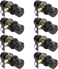 Oil Rubbed Bronze Privacy Door Knobs, Keyless Lock, 8 Pack For Home Use New. Price: $97.99.