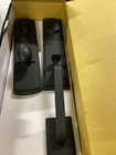 Italian Collection Briona Single Cylinder Black Door Handleset With Canova Inter Used. Price: $145.99.