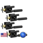 Knobwell 4 Pack Door Handles Black Matte Interior Levers For Bed Bath New. Price: $109.07.