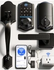 Veise VE017G-H Wi-fi Smart Fingerprint Front Door Lock Set, Remote App Control. Open. Price: $65.99.