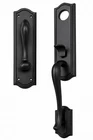 Baldwin Estate Bethpage Satin Black Entry Handleset 85337.190.RENT Open Box. Price: $649.00.