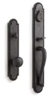 Signature Hardware Marconi Solid Bronze Entrance Door Set, Dark Open. Price: $199.95.