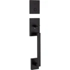 Kwikset Exterior Dummy Handleset San Clemente Black Used. Price: $100.00.