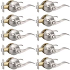 Door Lever 10 Pack Brushed Nickel Privacy Keyless Lock Bedroom Knobonly Satin New. Price: $154.99.
