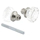 Mortise Style Fluted Glass Door Knobs Satin Nickel Prime-line Replacement New. Price: $28.91.