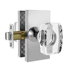 Dllween Crystal Door Knobs, Glass Interior, Polished Chrome Passage New. Price: $76.65.